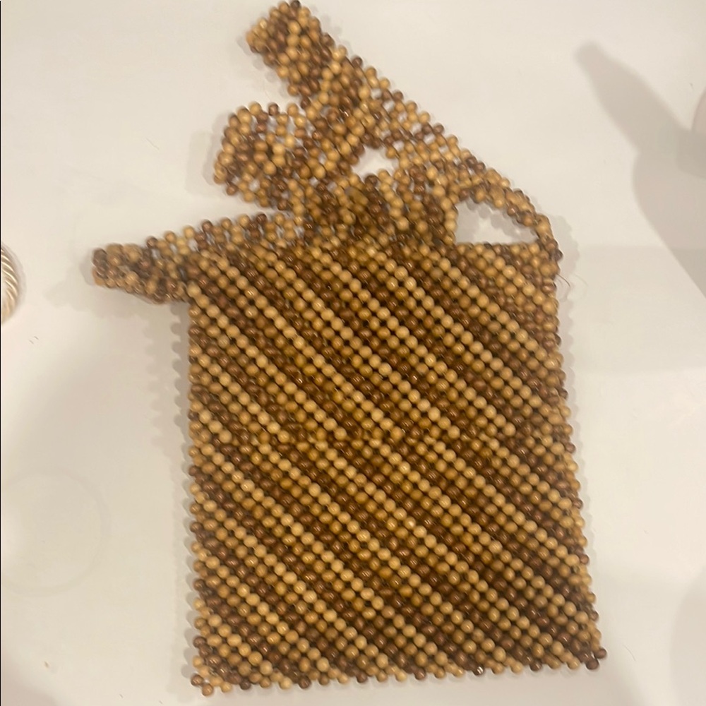 Wooden Beaded Handbag